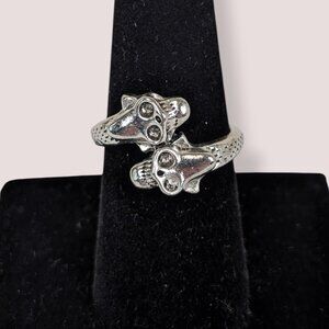 (2/$20) Double Skull Wrap Ring